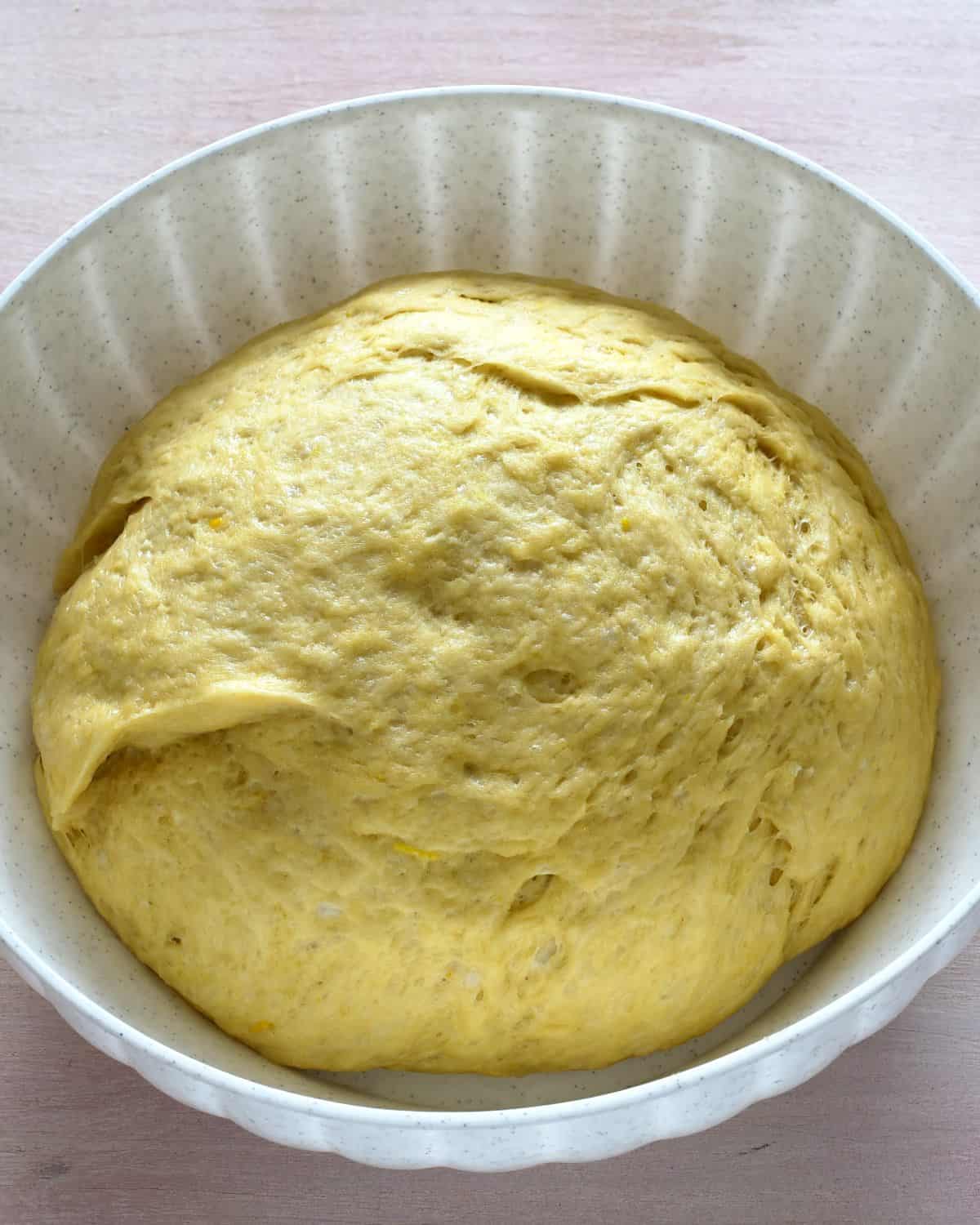 leavened yeast dough