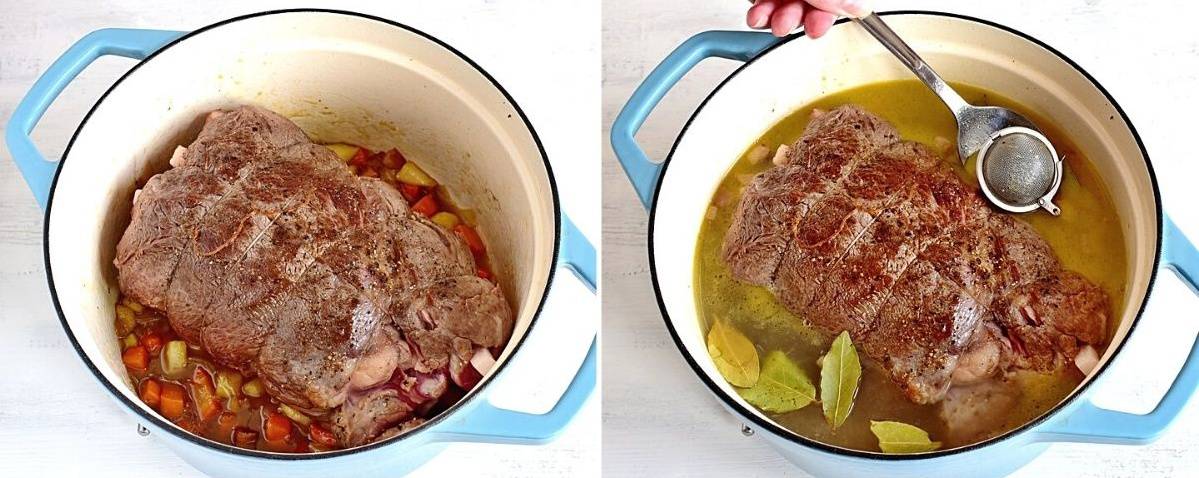 meat in pot