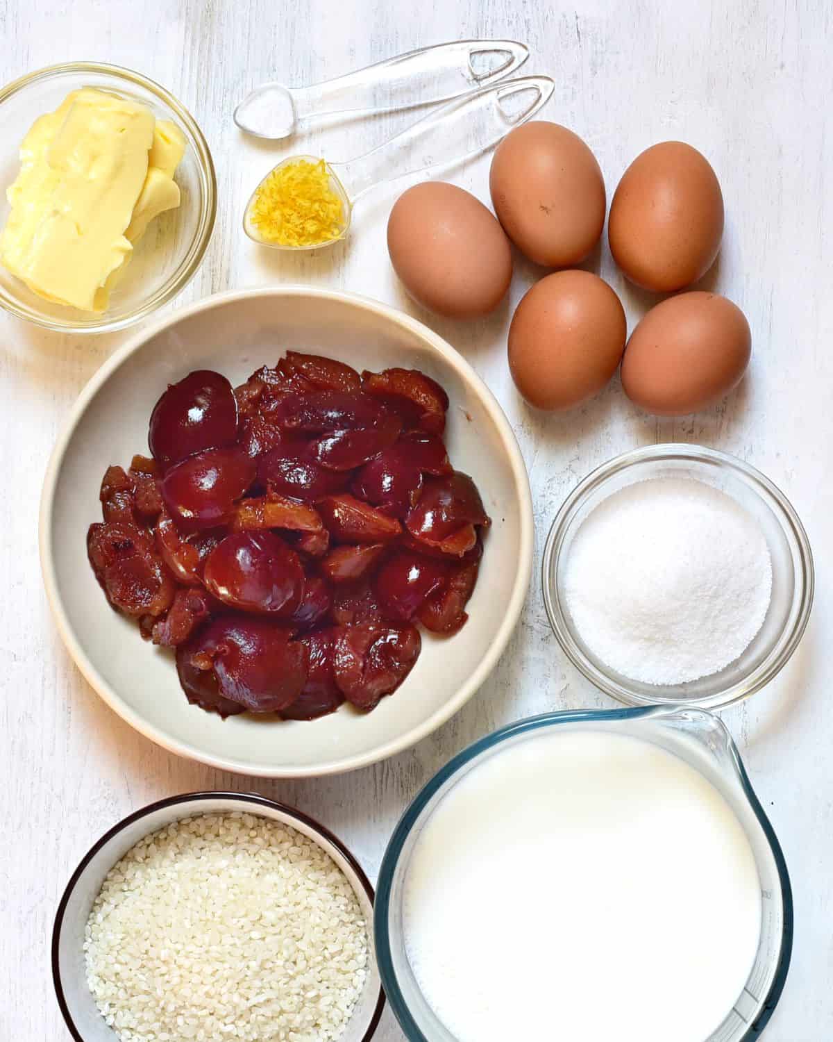 baked rice pudding ingredients