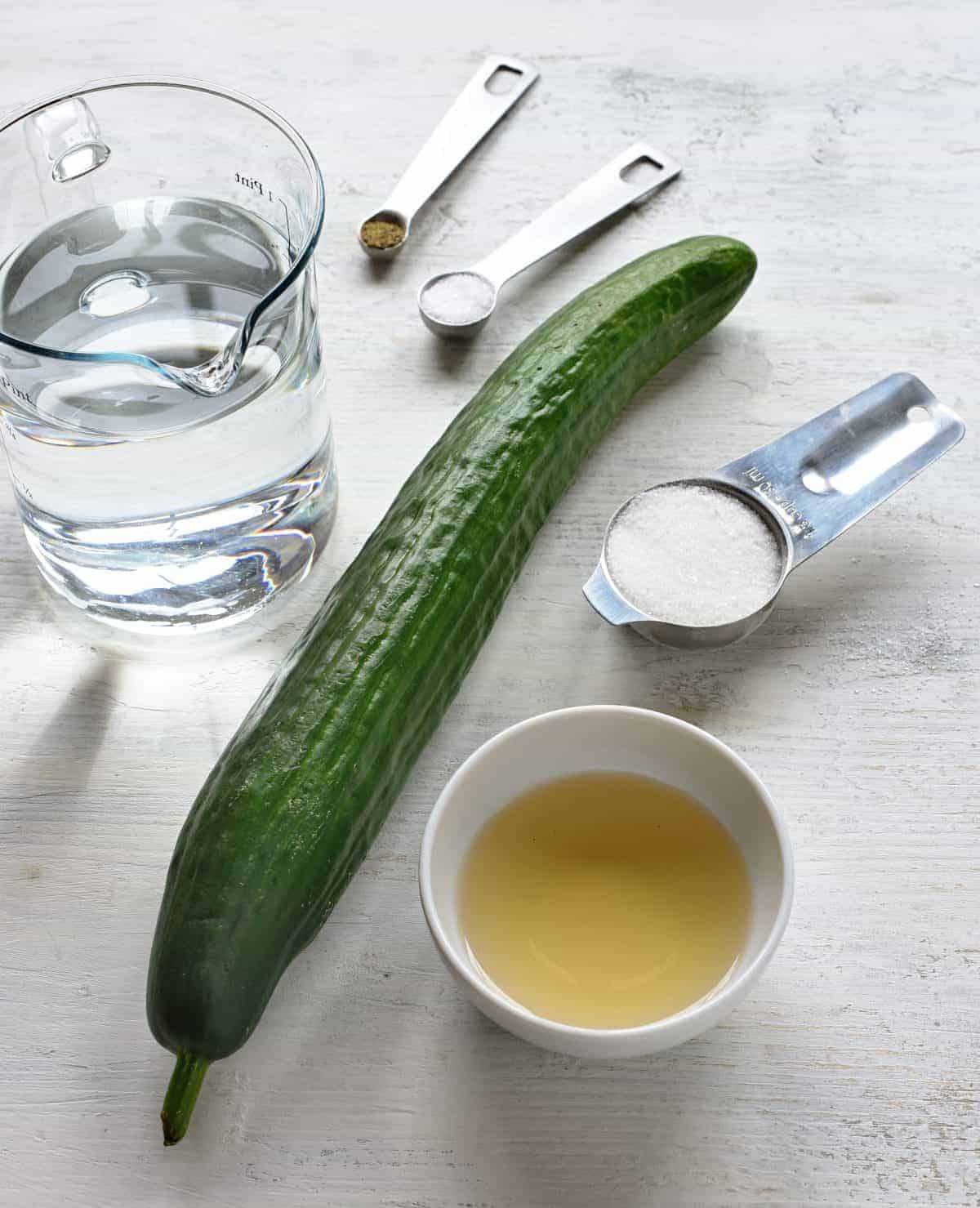 czech cucumber salad ingredients
