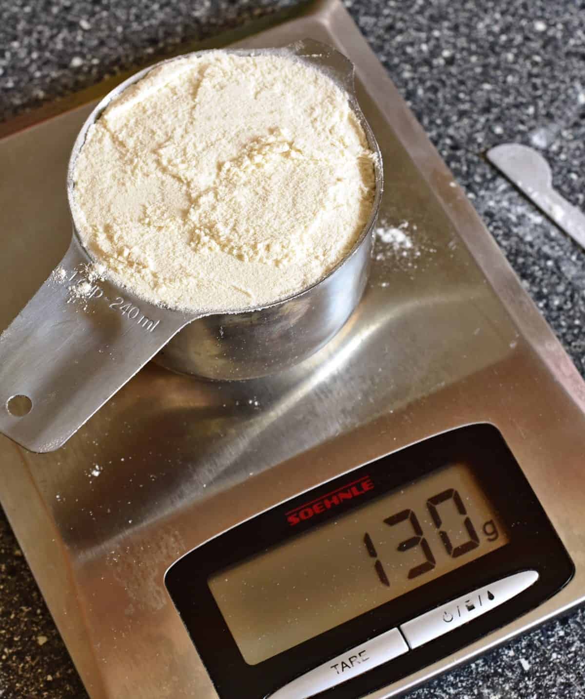 u.s. cup flour to metric scale