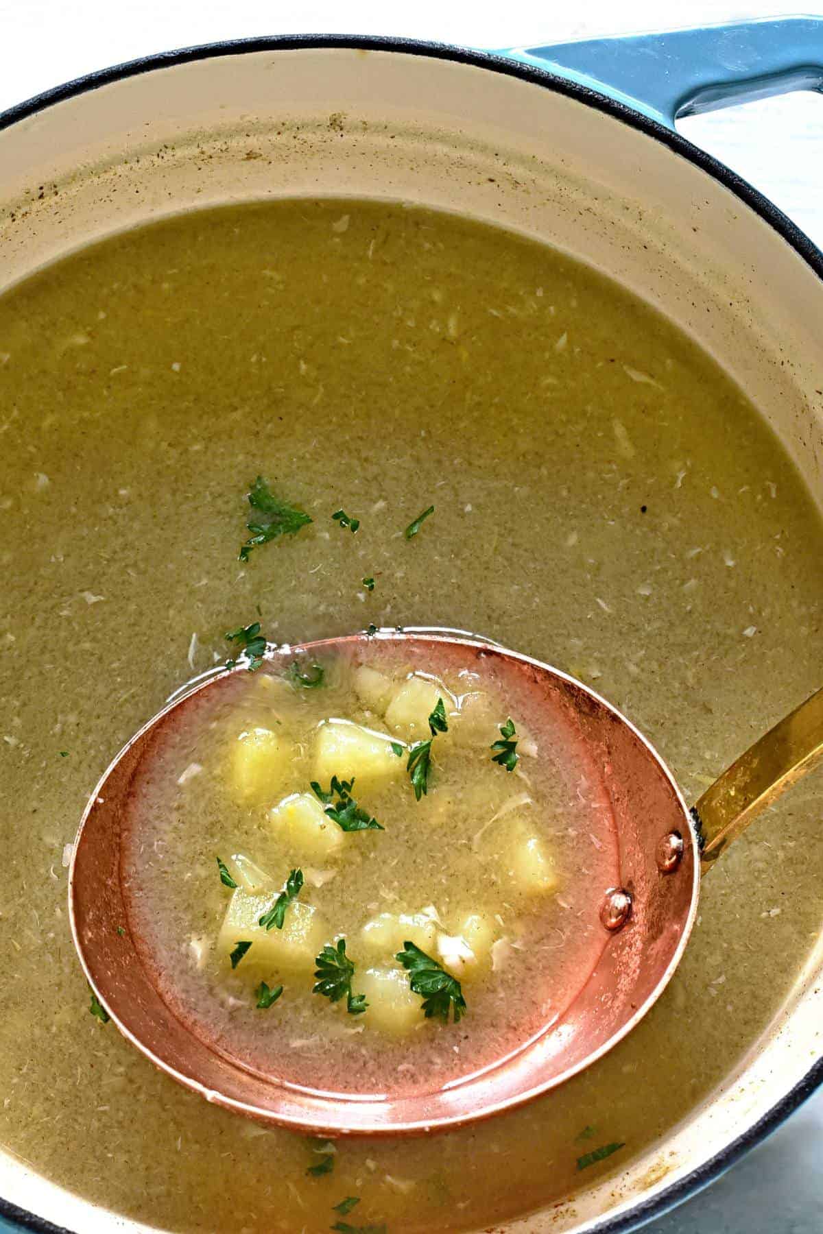 czech caraway soup kmínová polévka